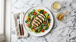 Chicken, quinoa and greens